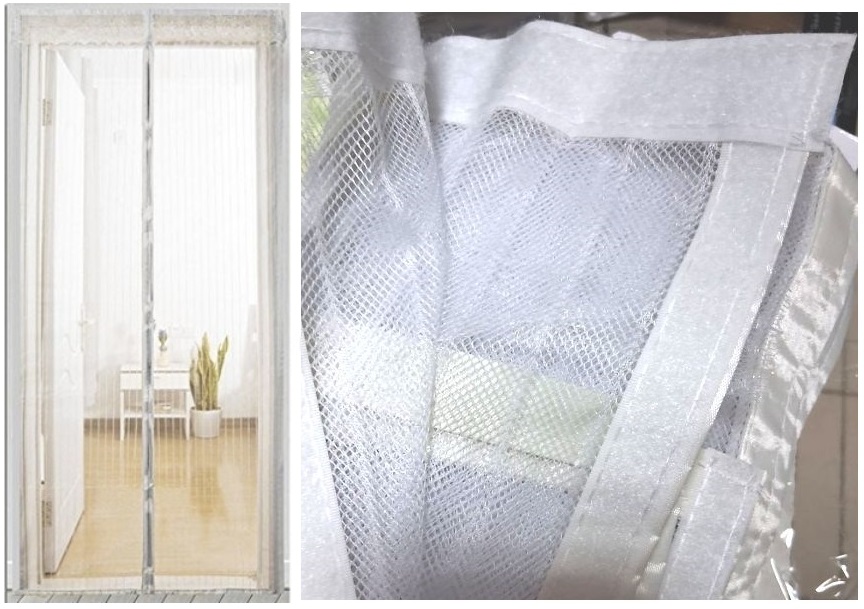 CREATOR: gd-jpeg v1.0 (using IJG JPEG v62), quality = 90 Σίτα - κουρτίνα ενισχυμένη με ραμμένο χρατς και 34 μαγνήτες 140x280cm λευκή OEM - Image 1