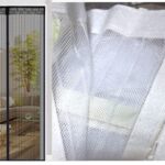 Σίτα - κουρτίνα ενισχυμένη με ραμμένο χρατς και 34 μαγνήτες 140x280cm μαύρη OEM