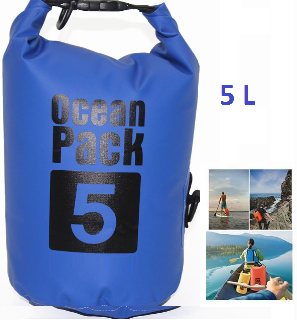 ocean_pack_5_blue_1_jxwl-9z Αδιάβροχη τσάντα παραλίας Ocean Pack 5L μπλε 9203 OEM - Image 1