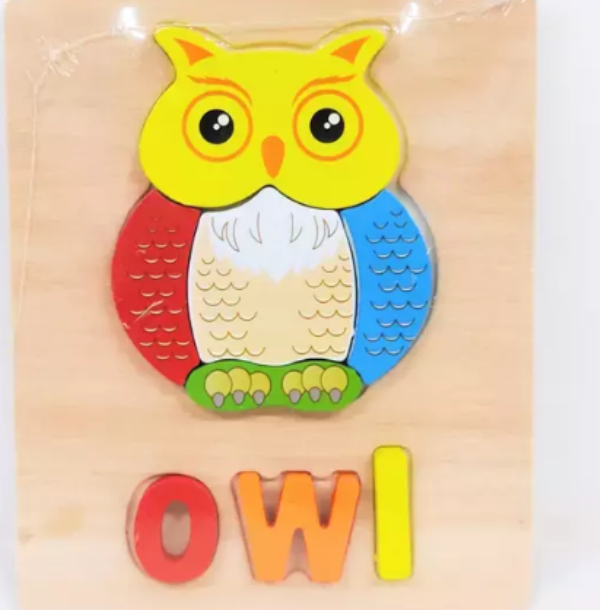 owl_puzzle_1 Ξύλινο παζλ Κουκουβάγια 00470 OEM - Image 1
