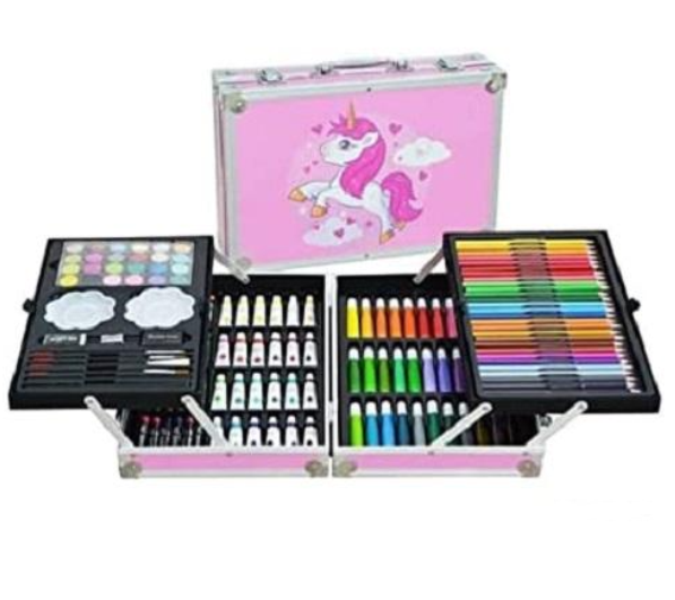 painting_bag_pink_390t-9h Πλήρες βαλιτσάκι ζωγραφικής ροζ μονόκερος 0410 OEM - Image 1