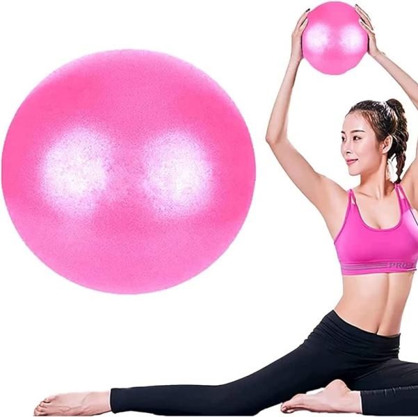 pilates_ball_pink_1_g037-1y Αντιολισθητική μπάλα γυμναστικής πιλάτες 25cm ροζ 0501 OEM - Image 1