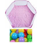 Εξάγωνο αναδιπλούμενο παιδικό πάρκο ροζ 668-2 OEM