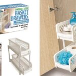 Φορητή πλαστική ραφιέρα 2 συρταροτών ραφιών OEM