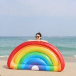 Στρώμα θαλάσσης ουράνιο τόξο 190x96cm OEM