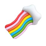 Φουσκωτή σχεδία θαλάσσης ουράνιο τόξο 180x105cm OEM