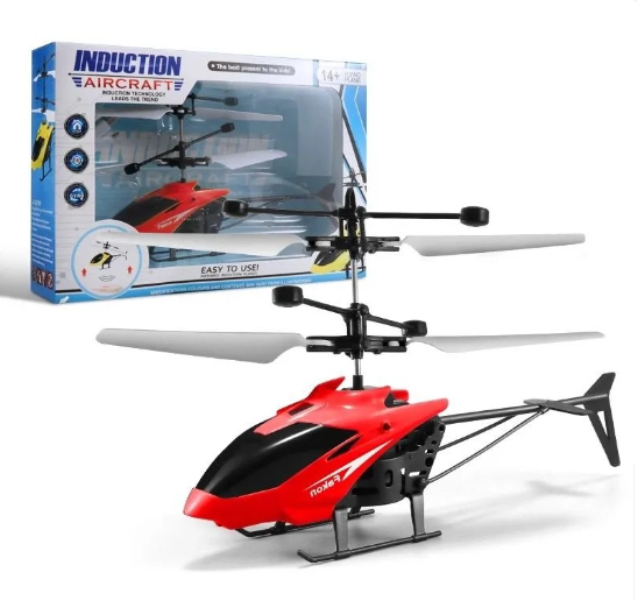 red_heli_w1ma-3a Mini Flyer aircraft ιπτάμενο ελικοπτεράκι , κόκκινο OEM - Image 1