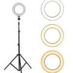 Φωτιστικό δαχτυλίδι USB LED 16 cm με ροοστάτη και μεγάλο τρίποδο 0485 OEM
