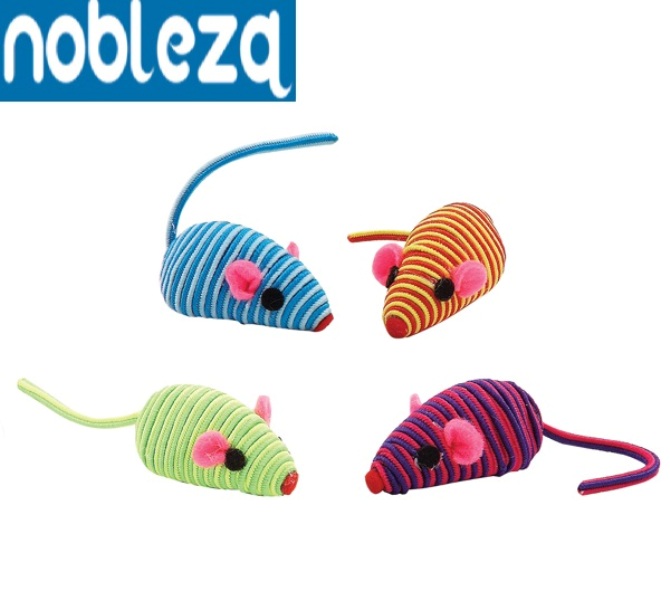 rope_mice_2_s404-a0 Παιχνίδια γάτας 4 ριγέ ποντίκια 6234 nobleza NOBLEZA - Image 1