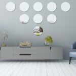 Αυτοκόλλητος καθρέφτης τοίχου κυκλικός   μικρός  20εκ OEM