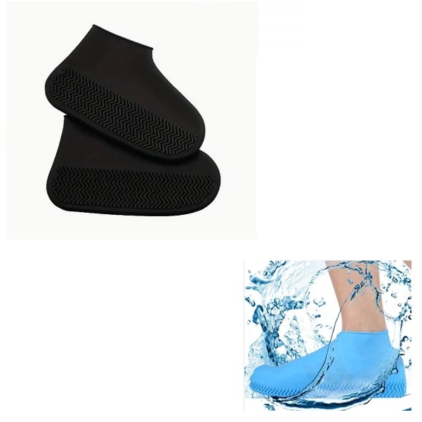 shoe_covers_large_black_hk99-mj Αδιάβροχα καλύμματα παπουτσιών από σιλικόνη μαύρο Νο 35-40 0522 OEM - Image 1