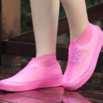 Αδιάβροχα καλύμματα παπουτσιών από σιλικόνη φούξια Νο 35-40 0522 OEM