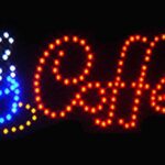 Φωτιζόμενη πινακίδα με led Καφές 8775 OEM