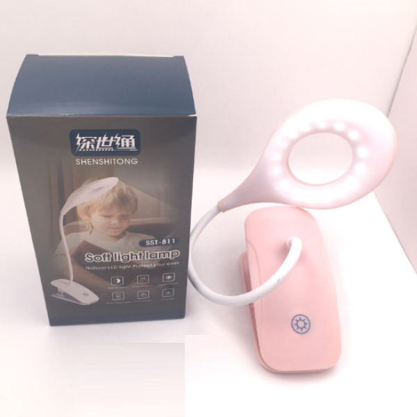 sst-811_pink_1_iq3u-9v Επαναφορτιζόμενη επιτραπέζια λάμπα LED με κλιπ ροζ SST-811 OEM - Image 1