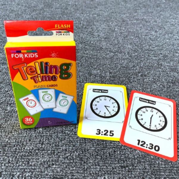 telling_time_cards_2_o8vz-hy Εκπαιδευτικές κάρτες 36 τεμαχίων Εκμάθηση Ώρας OEM - Image 1