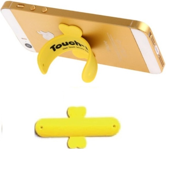 touch_u_yellow Βάση στήριξης κινητού κίτρινη “Touch-U” OEM - Image 1