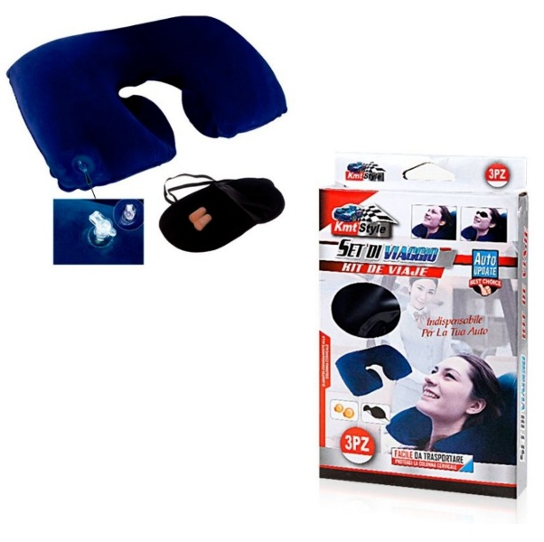 travel_set_114_1_29ct-zg Σετ φουσκωτό μαξιλάρι αυχένα για ταξίδια με μάσκα και ωτοασπίδες 2001114 OEM - Image 1