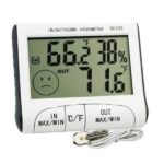 Ψηφιακό θερμόμετρο, υγρόμετρο εσωτερικού - εξωτερικού χώρου ακριβείας DC103 OEM