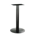 FLAT ΣΤΡΟΓΓΥΛΗ Φ45Χ72εκ. ΒΑΣΗ ΜΕΤΑΛΛΙΚΗ ΜΑΥΡΗ