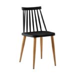 MIRELLA ΜΑΥΡΗ ΚΑΡΕΚΛΑ/ΡΡ/ΜΕΤΑΛΛΙΚΗ 41.5Χ43Χ78εκ.