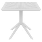 SKY WHITE 80X80X74εκ. ΤΡΑΠΕΖΙ ΠΟΛ/ΝΙΟΥ