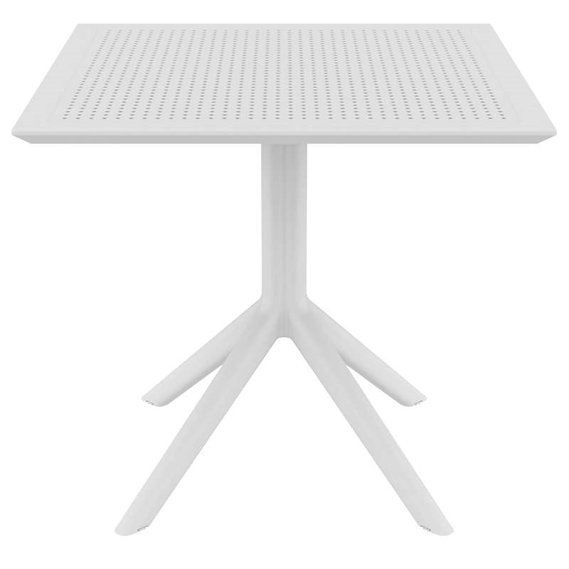 0004921 SKY WHITE 80X80X74εκ. ΤΡΑΠΕΖΙ ΠΟΛ/ΝΙΟΥ - Image 1