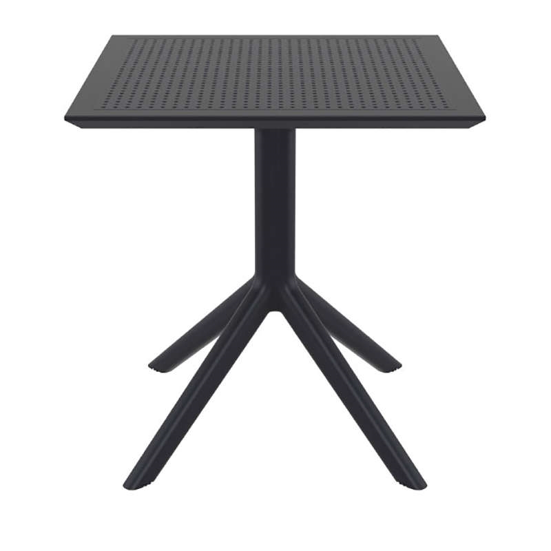 0004925 SKY BLACK 70X70X74εκ. ΤΡΑΠΕΖΙ ΠΟΛ/ΝΙΟΥ - Image 1