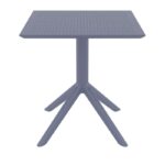 SKY DARK GREY 70X70X74εκ. ΤΡΑΠΕΖΙ ΠΟΛ/ΝΙΟΥ