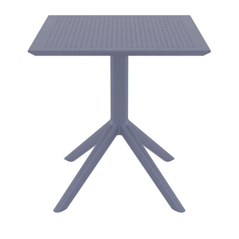 0004926 SKY DARK GREY 70X70X74εκ. ΤΡΑΠΕΖΙ ΠΟΛ/ΝΙΟΥ - Image 1
