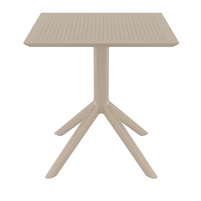 0004927 SKY TAUPE 70X70X74εκ. ΤΡΑΠΕΖΙ ΠΟΛ/ΝΙΟΥ - Image 1