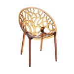 CRYSTAL AMBER TRANSP.(Σ4)ΠΟΛΥΘΡΟΝΑ 59Χ60Χ80εκ.