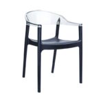 CARMEN BLACK/CLEAR ΠΟΛΥΘΡΟΝΑ 49X53X79εκ.