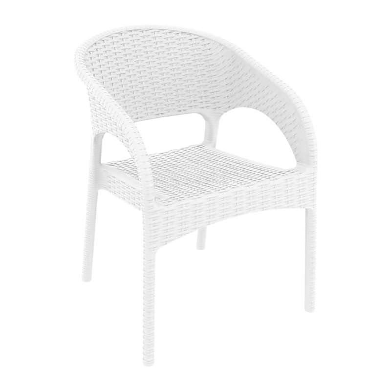 0005537 PANAMA WHITE ΠΟΛΥΘΡΟΝΑ ΠΟΛ/ΝΙΟΥ 58X64X80εκ. - Image 1
