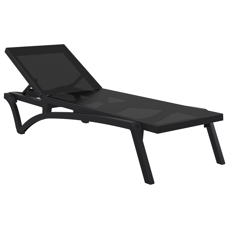 0005594 PACIFIC ΞΑΠΛΩΣΤΡΑ BLACK/BLACK ΠΟΛ/ΝΙΟΥ 193X68X35εκ. - Image 1