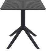 SKY BLACK 70X70X74εκ. ΤΡΑΠΕΖΙ ΠΟΛ/ΝΙΟΥ - Image 2