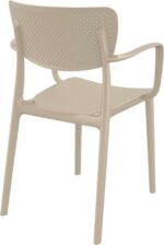 LOFT TAUPE ΠΟΛΥΘΡΟΝΑ ΠΟΛ/ΝΙΟΥ 54X53X82εκ. - Image 2