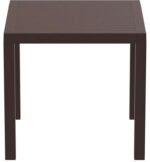 ARES ΤΡΑΠΕΖΙ 80Χ80Χ75εκ. BROWN ΠΟΛ/ΝΙΟΥ - Image 2