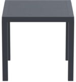 ARES ΤΡΑΠΕΖΙ 80Χ80Χ75εκ. DARK GREY ΠΟΛ/ΝΙΟΥ - Image 2