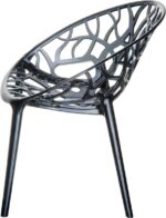 CRYSTAL BLACK TRANSP. ΠΟΛΥΘΡΟΝΑ 59Χ60Χ80εκ. - Image 3