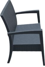 MIAMI DARK GREY ΚΑΝΑΠΕΣ 128Χ77Χ89εκ. ΠΟΛ/ΝΙΟΥ - Image 2