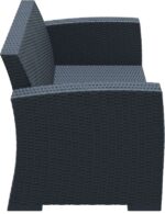 MONACO DARK GREY 2ΘΕΣΙΟΣ ΚΑΝΑΠΕΣ ΠΟΛ/ΝΙΟΥ 140X79X79εκ. - Image 2