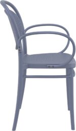 MARCEL XL DARK GREY ΠΟΛΥΘΡΟΝΑ ΠΟΛ/ΝΙΟΥ 57Χ52Χ85εκ. - Image 3