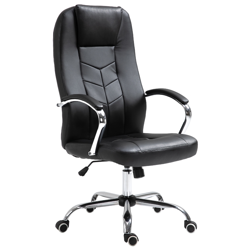 0007903 A3250 ΜΑΥΡO PU ΠΟΛΥΘΡΟΝΑ ΓΡΑΦΕΙΟΥ 59Χ63Χ48-118/58-128εκ. - Image 1