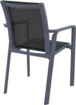 PACIFIC ΠΟΛΥΘΡΟΝΑ DARK GREY/BLACK ΠΟΛ/ΝΙΟΥ 57X62X90εκ. - Image 2