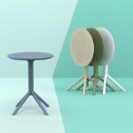 SKY WHITE Φ60X74εκ. ΤΡΑΠΕΖΙ ΠΤΥΣ/ΝΟ ΠΟΛ/ΝΙΟΥ - Image 3