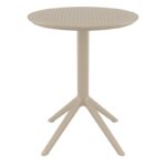 SKY TAUPE Φ60X74εκ. ΤΡΑΠΕΖΙ ΠΤΥΣ/ΝΟ ΠΟΛ/ΝΙΟΥ