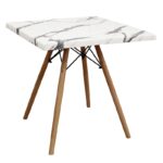 RANDY WERZALIT 70Χ70Χ73εκ. ΜΑΡΜΑΡΟ CARRARA