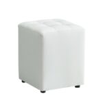 CUBE WHITE PU ΣΚΑΜΠΟ 35X35X42εκ. - Image 2