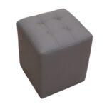 CUBE GREY PU ΣΚΑΜΠΟ 35X35X42εκ. - Image 2