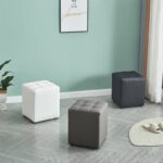 CUBE GREY PU ΣΚΑΜΠΟ 35X35X42εκ. - Image 3